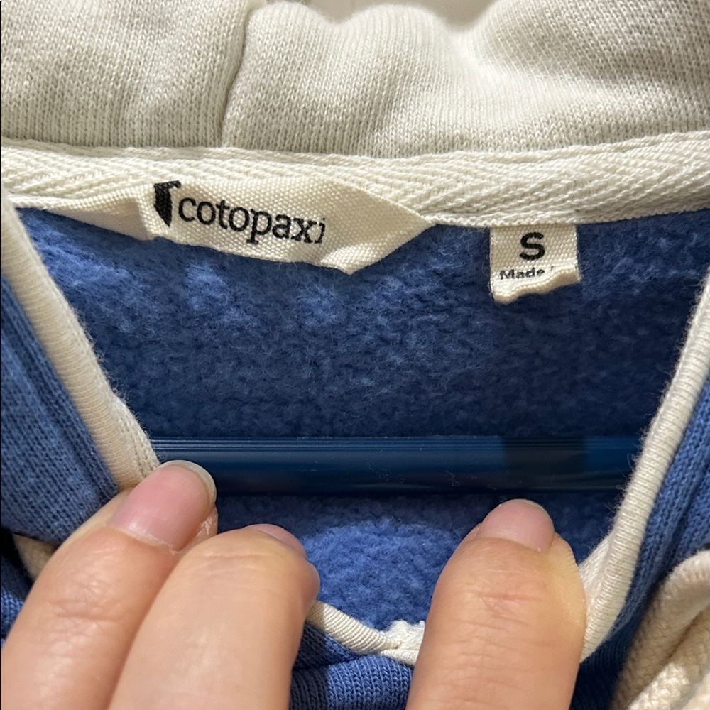 Cotopaxi Do Good Blue Women's Hoodie with Drawstring Hood small - Picture 2 of 8